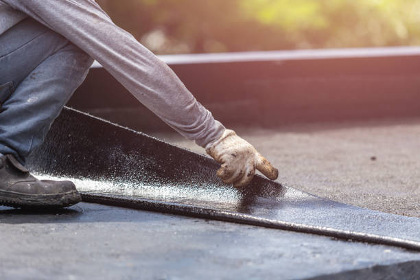 Professional Basement Waterproofing technician working in Brice, OH